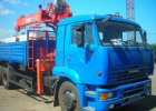 Бортовой автомобиль с КМУ 65117 с КМУ Kanglim 1256 GII